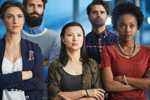 Group of young professionals