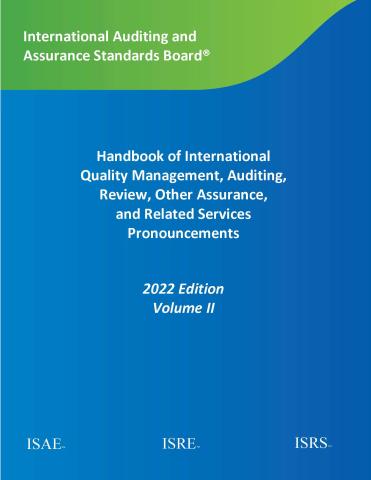 2022 IAASB handbook volume 2 cover