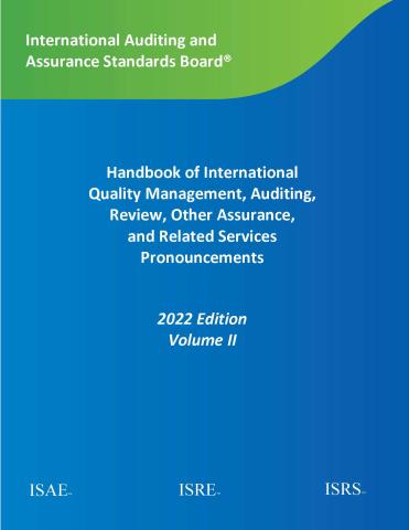 2022 IAASB handbook volume 2 cover