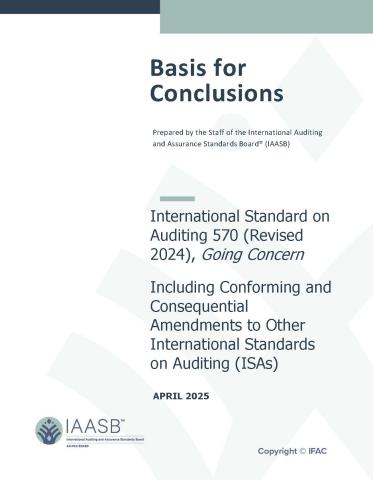 Cover page for IAASB's ISA 520 (Revised 2024), Going Concern