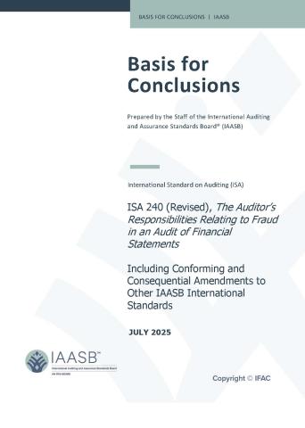 Image of ISA 240 (Revised) Basis for Conclusions cover