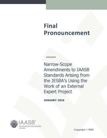 Cover image of the IAASB's Narrow-Scope Amendments document