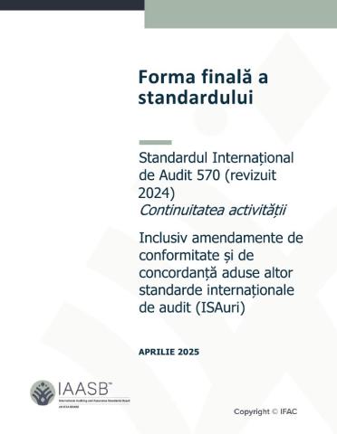 Standardul International de Audit 570 (revizuit 2024) Continuitatea activitatii 