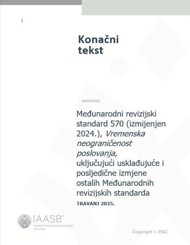 Međunarodni revizijski standard 570 (izmijenjen 2024.), Vremenska neograničenost poslovanja