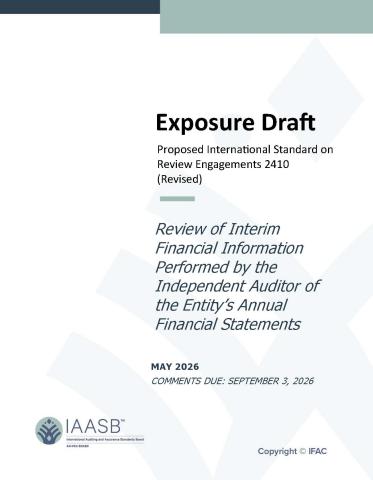 Cover image of Proposed ISRE 2410 (Revised) Exposure Draft