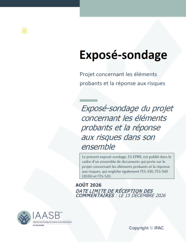 Exposure Draft - Audit Evidence Risk Response Overall Project