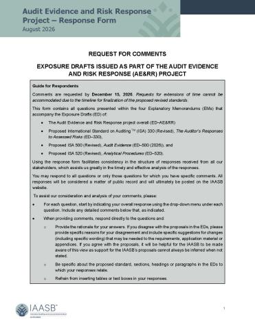 Cover image for AERR Integrated Response Form