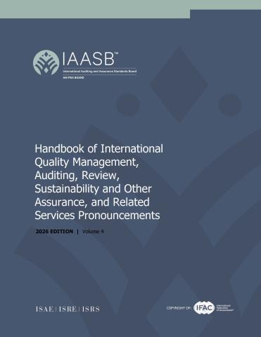 Cover of IAASB 2026 Handbook volume 4