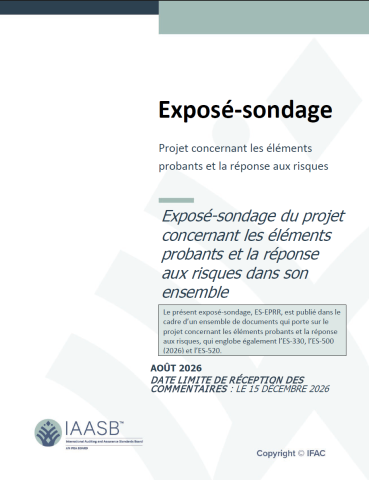 Exposure Draft - Audit Evidence Risk Response Overall Project