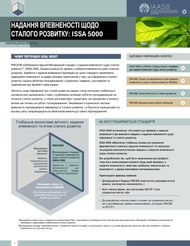 НАДАННЯ ВПЕВНЕНОСТІ ЩОДО СТАЛОГО РОЗВИТКУ: ISSA 5000 | IAASB