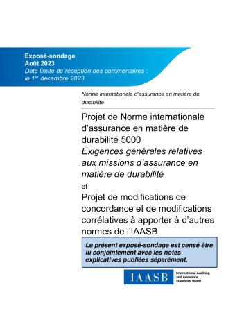Exposure Draft - Proposed ISSA 5000_Full Translation_FR.pdf