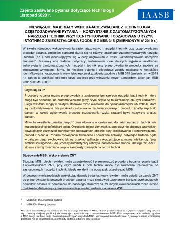 ISA 315(R2019)_FAQ_Automated Tools and Techniques_PL_Secure.pdf