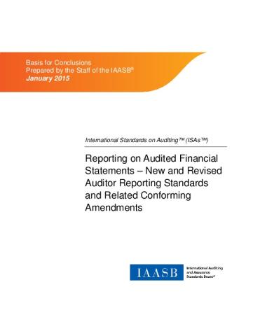 Basis for Conclusions: Reporting on Audited Financial