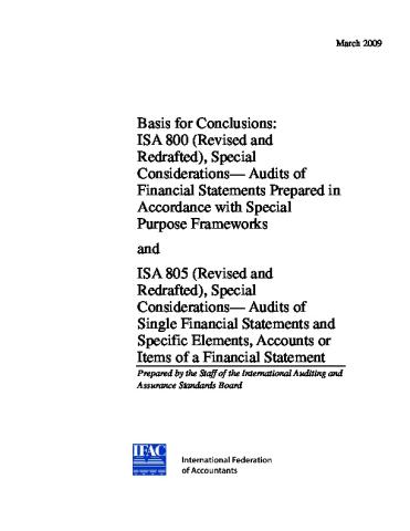 Basis for Conclusions: ISA 805, Special Considerations