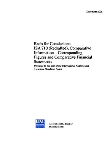 Basis for Conclusions: ISA 710, Comparative Information