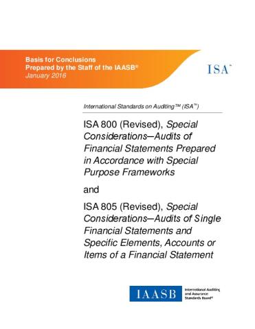 ISA 800 (Revised), Special Considerations─Audits of