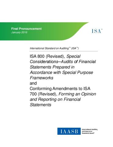洋書 Linguistic Auditing ISA 800 (Revised), Special Considerations─Audits of